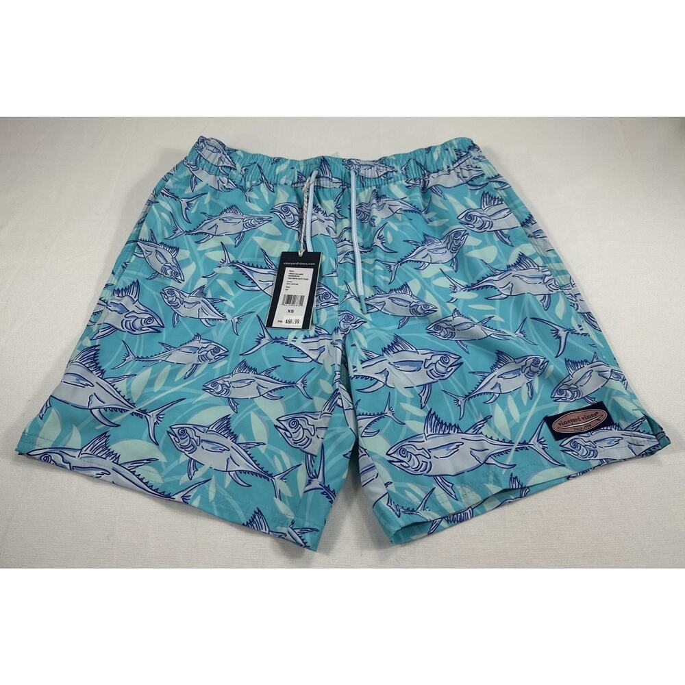 NEW VINEYARD VINES 7” Performance Swim Trunk Playful Fish Pattern Size XS NWT - Picture 12 of 13